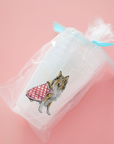 Maroon Collie Frosted Cups