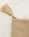 Jute Zipper Pouch