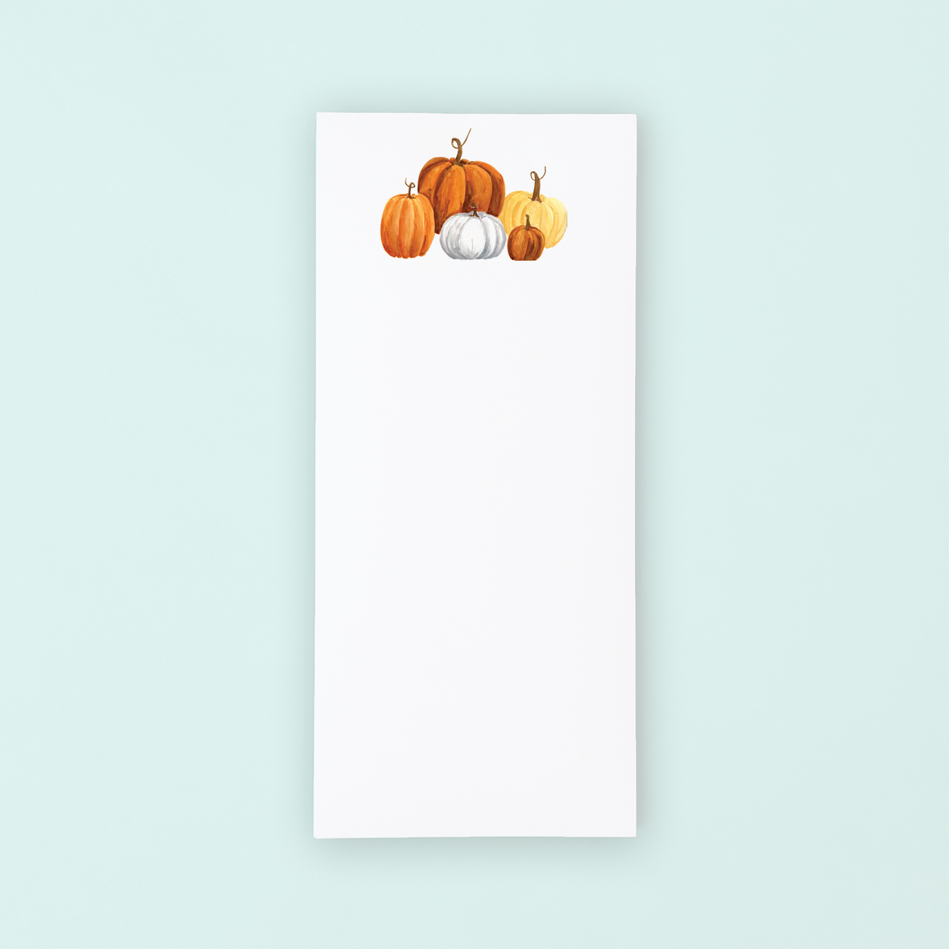 Fall Pumpkins Tall Notepad