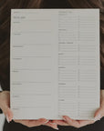 Weekly Meal Plan Notepad