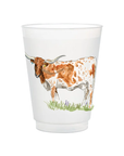 Texas Longhorn Frosted Cups
